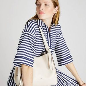 Kate Spade New with tags large Knot shoulder bag Milk Glass Retails $378